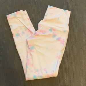 Tie dye cotton candy align pants